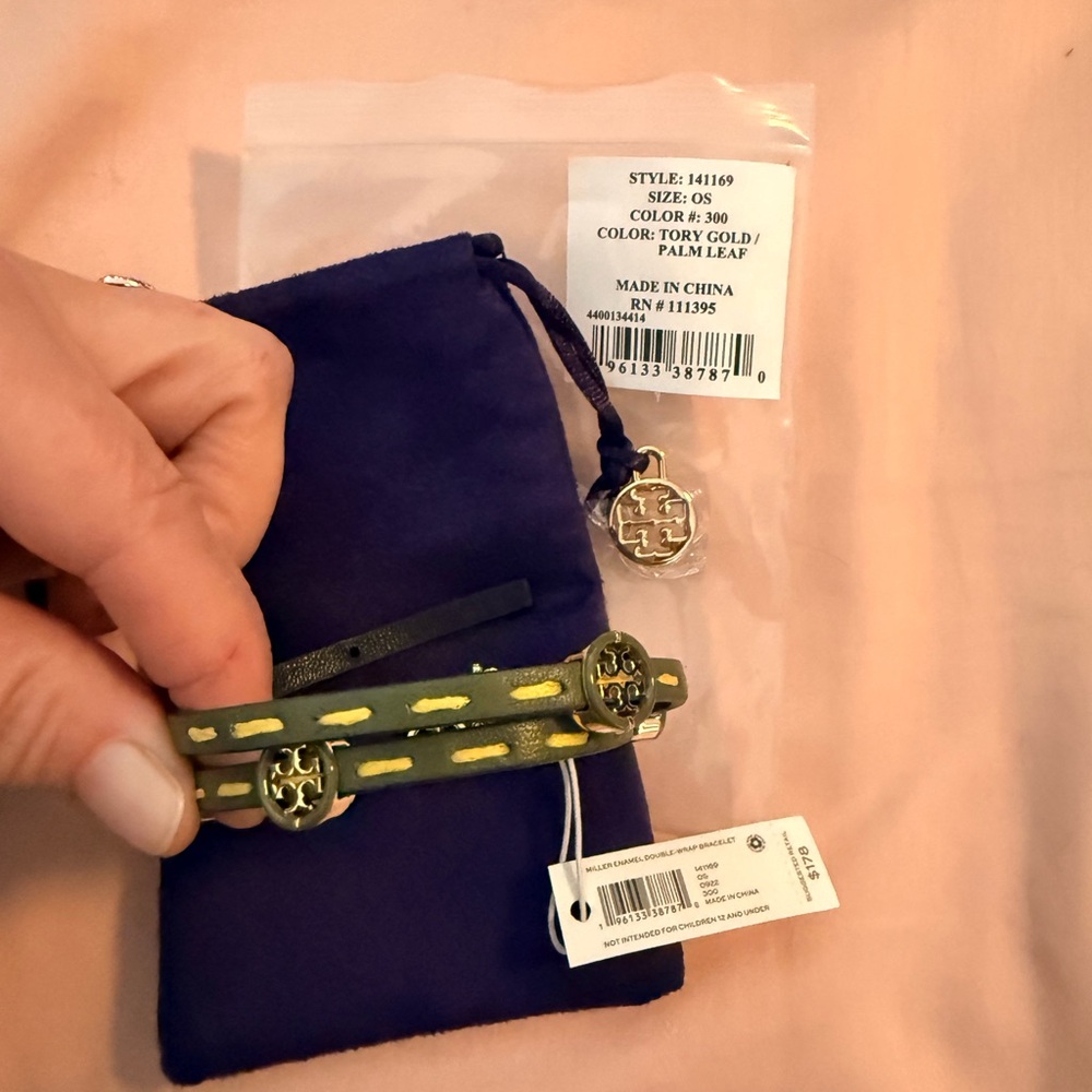 Tory Burch Leather Wrap Bracelet